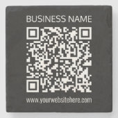 WebサイトのURLでQRコードを瞬時に作成 ストーンコースター (正面)