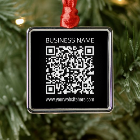 WebサイトのURLでQRコードを瞬時に作成 メタルオーナメント (ツリー)