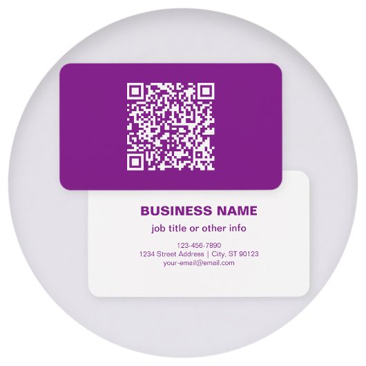 WebサイトのURLを使用したインスタントQRコード | パープル