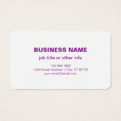 WebサイトのURLを使用したインスタントQRコード | パープル (裏面)