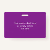 WebサイトのURLを使用したインスタントQRコード | パープル バッジ (裏面)