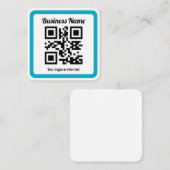 WebサイトのURLを追加してQRコードを瞬時に作成 エンクロージャーカード (正面/裏面)