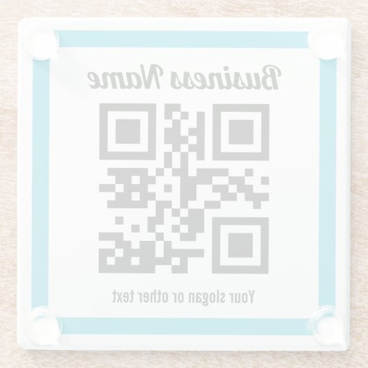 WebサイトのURLを追加してQRコードを瞬時に作成 ガラスコースター (裏面)