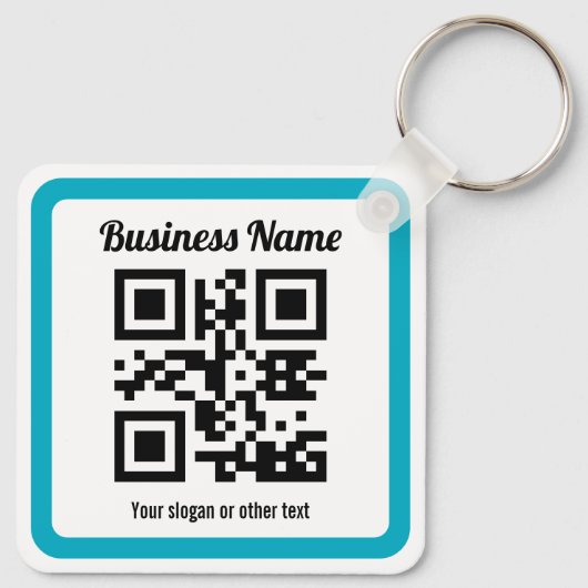 WebサイトのURLを追加してQRコードを瞬時に作成 キーホルダー (裏面)