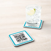 WebサイトのURLを追加してQRコードを瞬時に作成 コースター (右側)