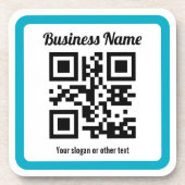 WebサイトのURLを追加してQRコードを瞬時に作成 コースター (正面)