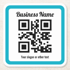 WebサイトのURLを追加してQRコードを瞬時に作成 スクエアペーパーコースター