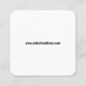 WebサイトのURLを追加してQRコードを瞬時に作成 スクエア名刺 (裏面)