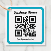 WebサイトのURLを追加してQRコードを瞬時に作成 フェイバータグ (正面)