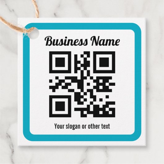 WebサイトのURLを追加してQRコードを瞬時に作成 フェイバータグ (正面)