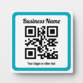 WebサイトのURLを追加してQRコードを瞬時に作成 フォトプラーク (正面)