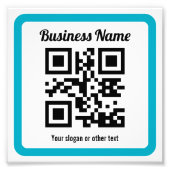 WebサイトのURLを追加してQRコードを瞬時に作成 フォトプリント (正面)