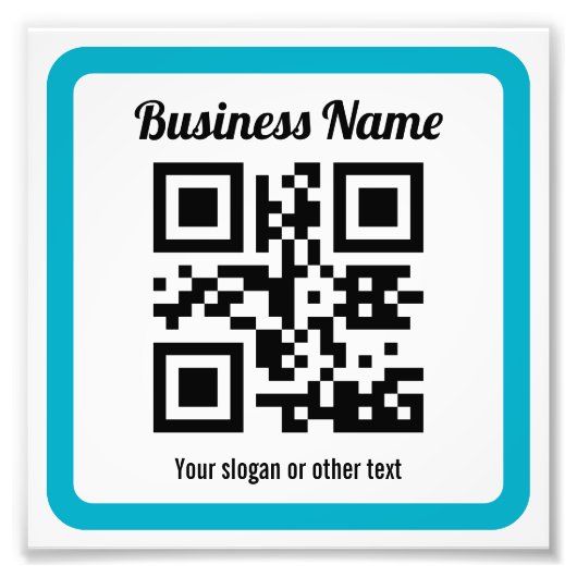 WebサイトのURLを追加してQRコードを瞬時に作成 フォトプリント (正面)