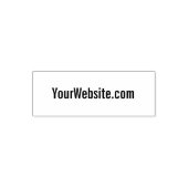 WebサイトのURLビジネス文字テンプレート セルフインキングスタンプ (デザイン)