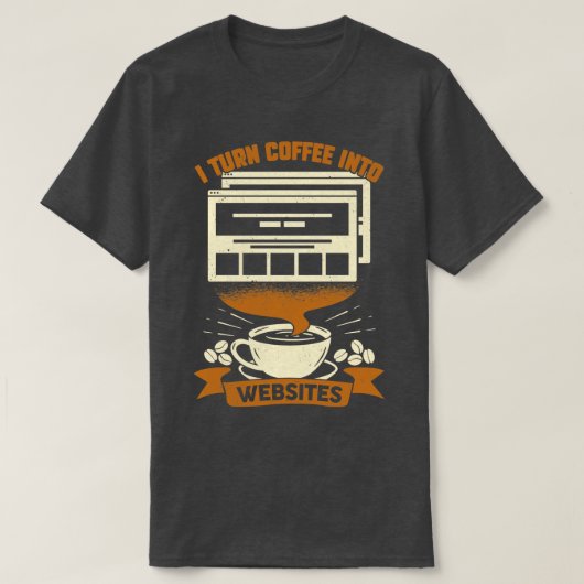 Webサイトへのくもの巣デザイナーギフト1 Tシャツ (デザイン正面)