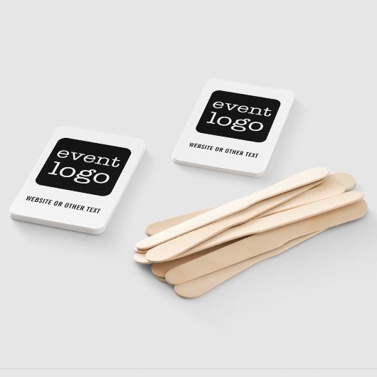 Webサイトまたはイベントでビジネスロゴまたは文字ロゴを追加 ハンドファン (組立なし)