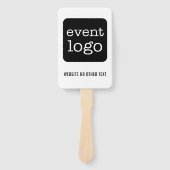 Webサイトまたはイベントでビジネスロゴまたは文字ロゴを追加 ハンドファン (正面)