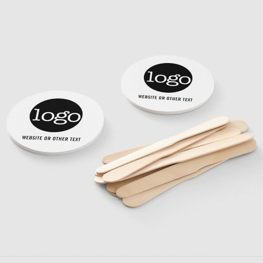 Webサイトまたは文字でビジネスアイコンまたはロゴを追加 ハンドファン (組立なし)