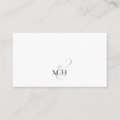 Webサイトを通じたミニマルな回答Budgetテンプレート エンクロージャーカード (裏面)