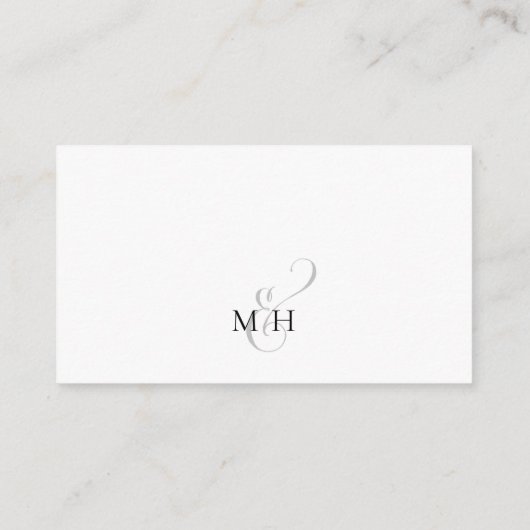 Webサイトを通じたミニマルな回答Budgetテンプレート エンクロージャーカード (裏面)