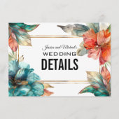 Webサイトアドレス+ QRハイビスカスセレナーデパラダイス エンクロージャーカード (正面)