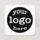 WebサイトカスタムアドレスQRコード会社ロゴの作成 スクエア名刺 (裏面)