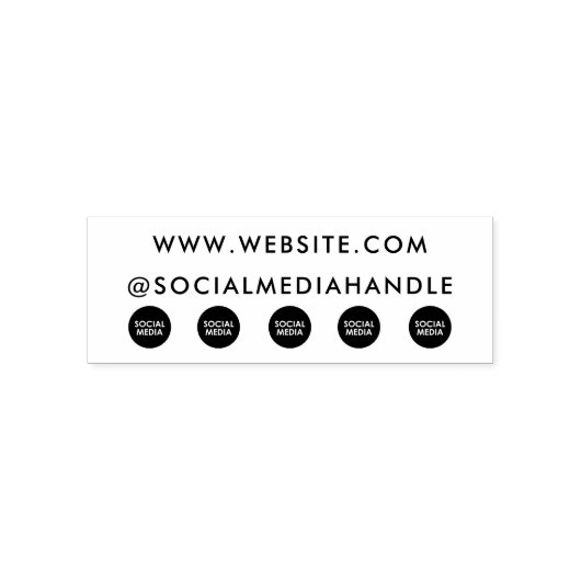 Webサイトソーシャルメディアアイコンのビジネスプロモーション セルフインキングスタンプ (デザイン)