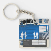 Webサイトレイアウトキーチェーン キーホルダー (正面)