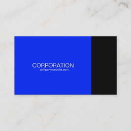 Webサイト付きの青と黒のクラスの名刺 名刺