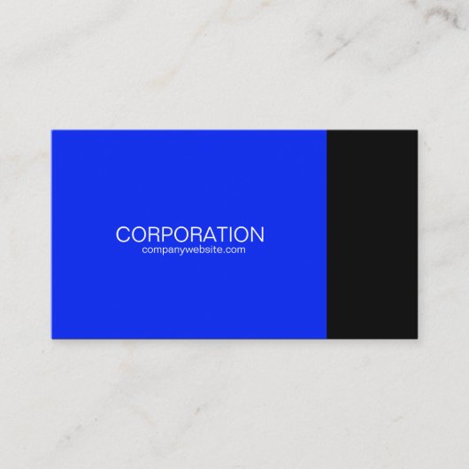 Webサイト付きの青と黒のクラスの名刺 名刺 (正面)