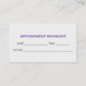 Webサイト検索結果ドクターアポイントメント 名刺 (裏面)