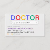 Webサイト検索結果ドクターアポイントメント 名刺 (正面)