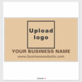 WebサイトLight Brown Large Rectangle Ville シール (シート)