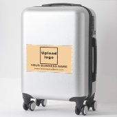 WebサイトLight Brown Large Rectangle Ville シール (スーツケース)