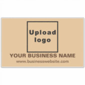 WebサイトLight Brown Large Rectangle Ville シール (正面)