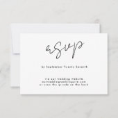 WebサイトQRコードバックスタイリッシュモダン名前をカスタムする 出欠カード (正面)