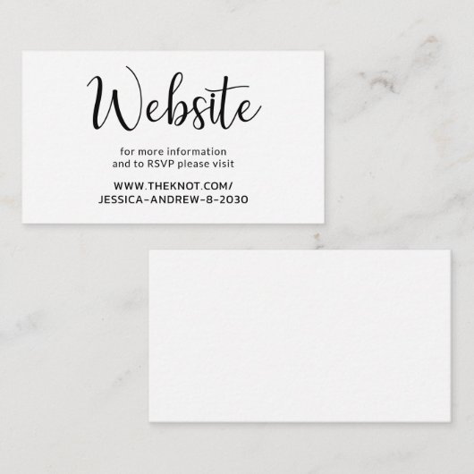 WebサイモダントRSVPエンクロージャカード エンクロージャーカード (正面/裏面)