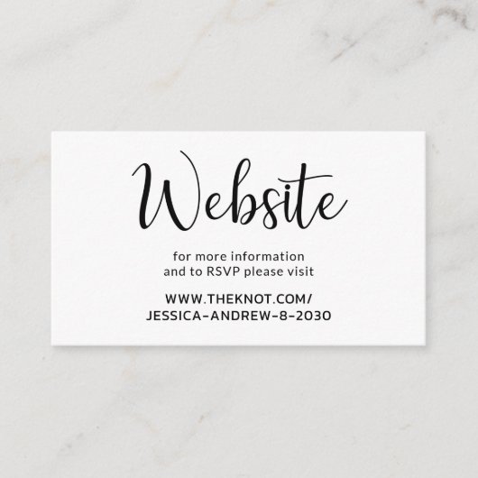 WebサイモダントRSVPエンクロージャカード エンクロージャーカード (正面)