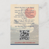 Webサイ結婚ト+ QRジャポネスク調和と富士 エンクロージャーカード (裏面)