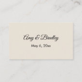 Webシンプルサイト結婚エンクロージャカード エンクロージャーカード (裏面)