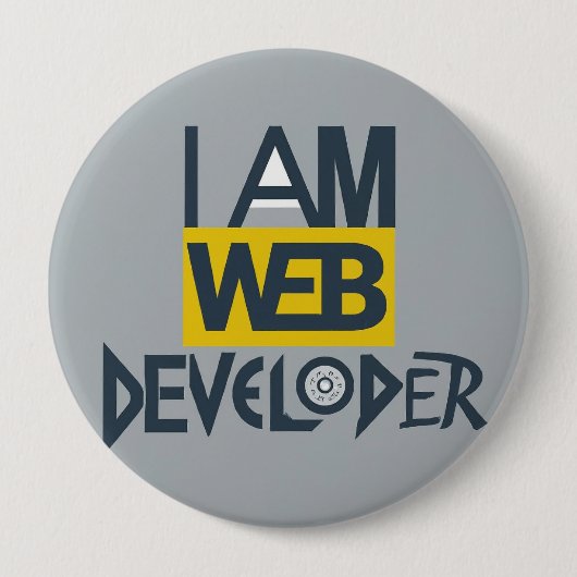 Web Design Roundの機能要素 缶バッジ (正面)