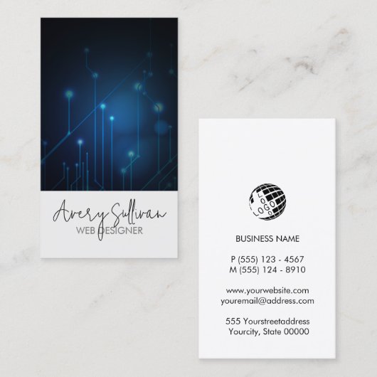 Web Designer Electronic Circuits  名刺 (正面/裏面)