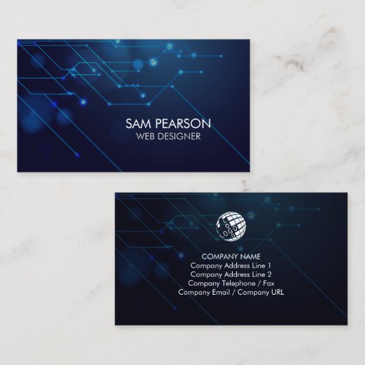 Web Designer Internet Circuits 名刺 (正面/裏面)