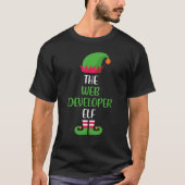 Web Developer Elf Family Matching Group Christmas  Tシャツ (正面)
