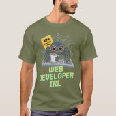 Web Developer IRL – 404 Chill Not Found Tシャツ (正面)