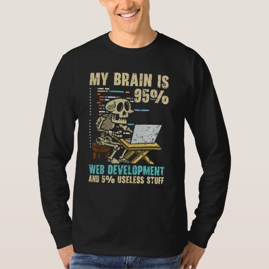 Web Developer IT Guy Computer Website Development  Tシャツ (正面)
