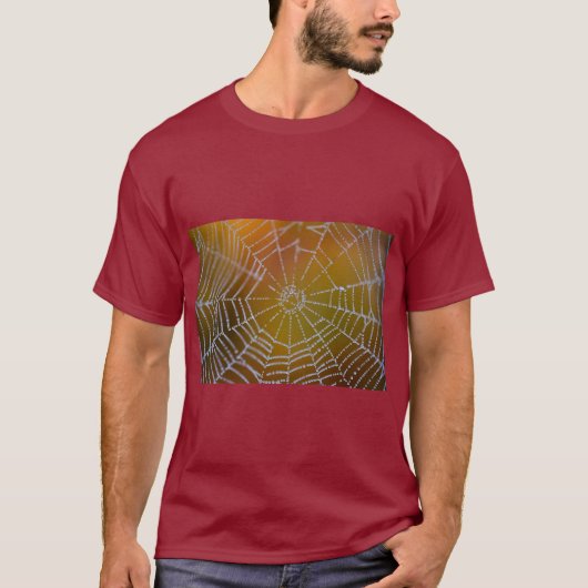 Web Wonders – モダンなデジタルウェブプリント Tシャツ (正面)