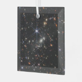 Webbの初めての深いの宇宙視野 ガラスオーナメント (正面左)