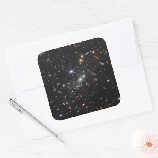 Webbの初めての深いの宇宙視野 スクエアシール (封筒)