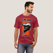 Webbダートバイクレーシングオレンジ Tシャツ (正面フル)